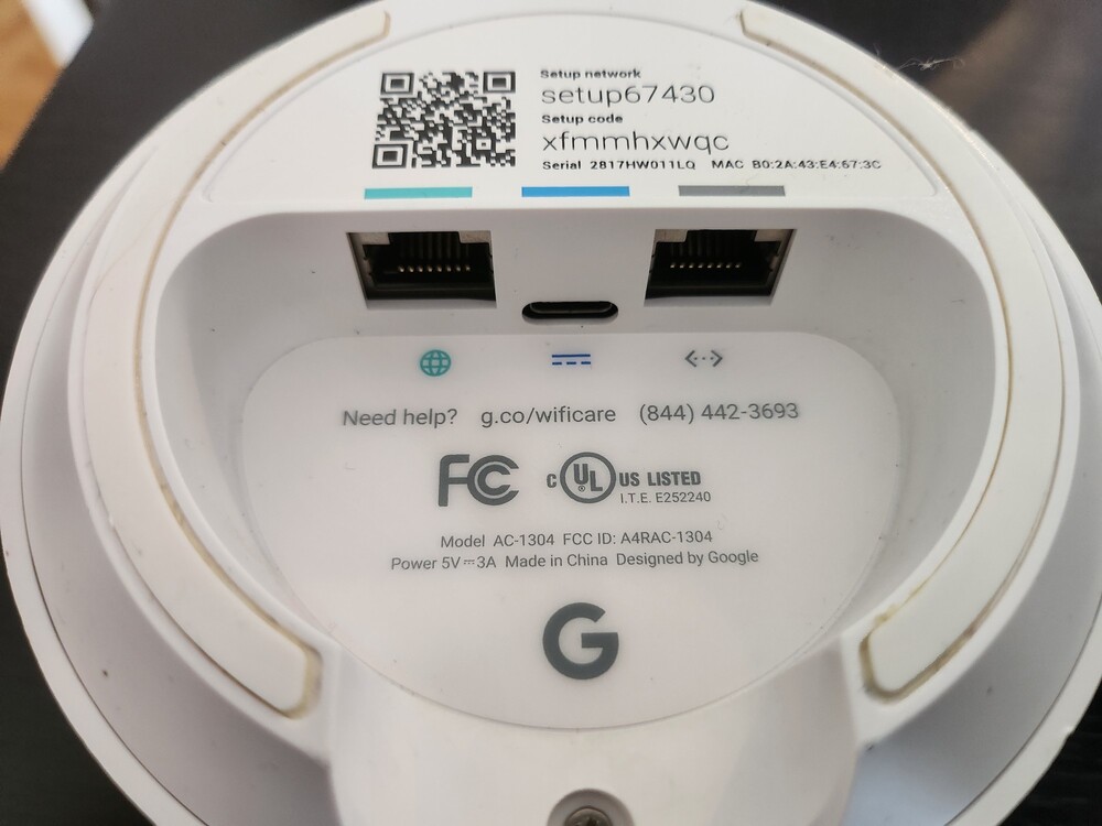 Google Mesh System WiFi Router Model AC-1304 (2 Available) - Picture 2 of 2